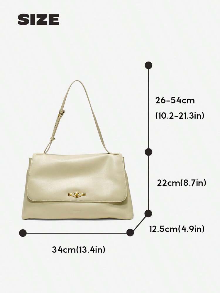 Women's Quiet Luxury Large Capacity Tote Handbag Fashion Shoulder Bag Elegant Minimalist Style For Business Work Commute Dating Daily
