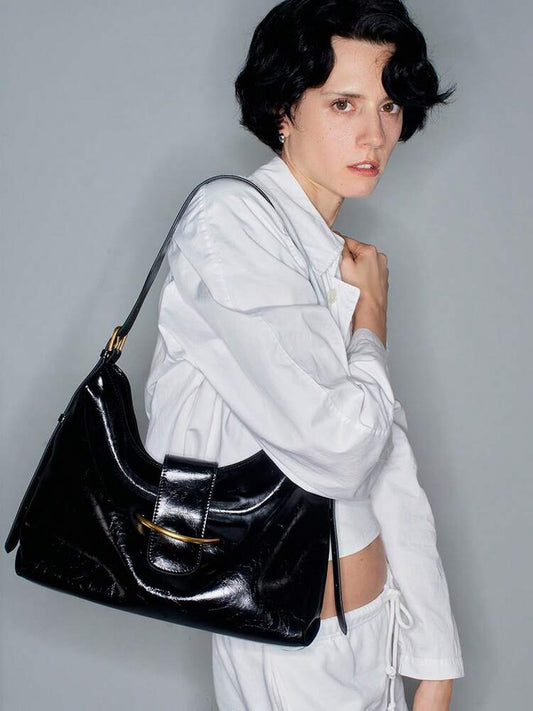 Women's Black Large Capacity Tote Bag Fashion Crossbody Shoulder Handbag Elegant Casual Work Travel Office Commuter Daily Use For Women
