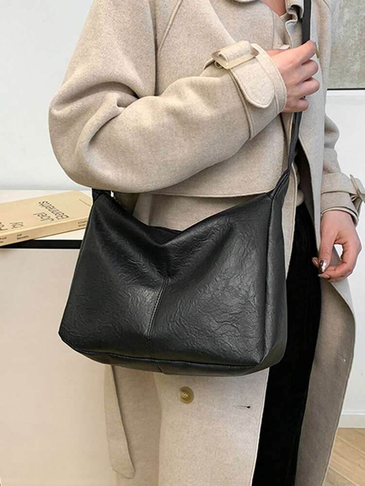 Women's Retro Vintage Crossbody Bag Korean Fashion Large Capacity Tote Shoulder Handbag Casual Daily Teacher Mom Bridesmaid Gift