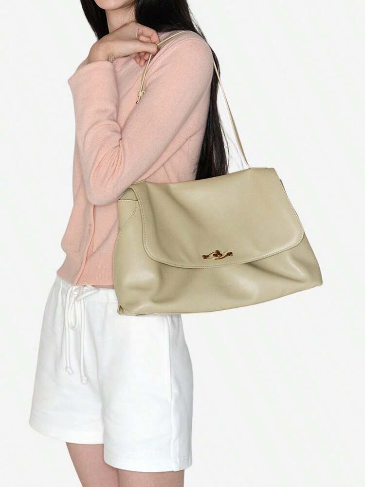 Women's Quiet Luxury Large Capacity Tote Handbag Fashion Shoulder Bag Elegant Minimalist Style For Business Work Commute Dating Daily