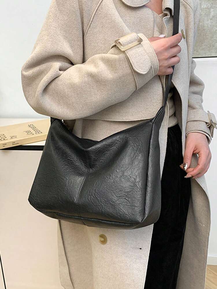 Women's Retro Vintage Crossbody Bag Korean Fashion Large Capacity Tote Shoulder Handbag Casual Daily Teacher Mom Bridesmaid Gift