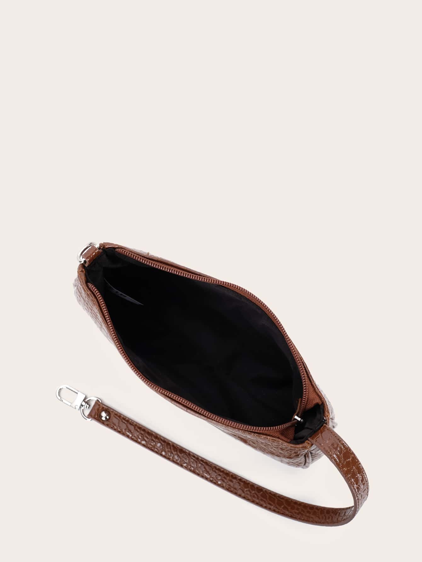 Women's Crocodile Pattern Shoulder Bag Animal Print Fashion Tote For Office College Business Casual Work Travel Commuter Daily Handbag