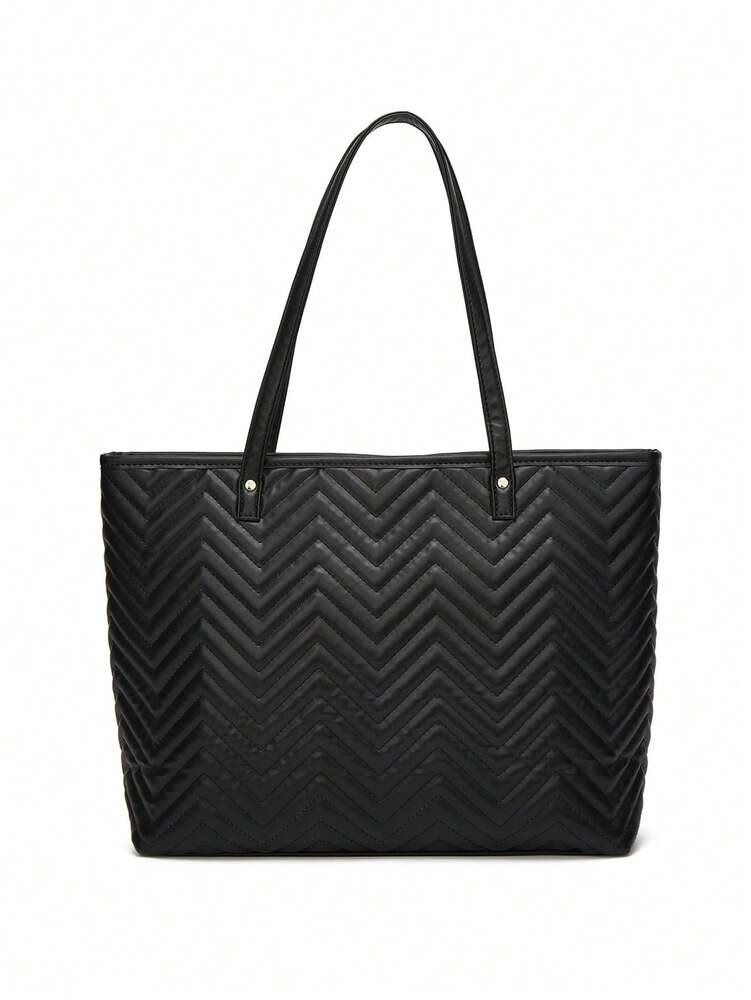 Women's Tote And Shoulder Bag Set Two Piece Large Capacity Handbag Fashion Big Mother Bag Elegant Daily Casual Work Travel Gift Purse