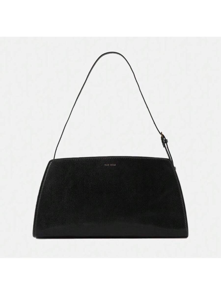 Women's Retro Baguette Shoulder Bag Cowhide Leather Minimalist Underarm Tote Handbag European American Fashion Daily Casual Work Purse